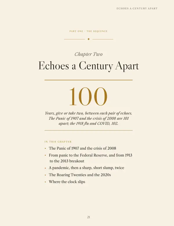 Chapter Two opener, Echoes a Century Apart